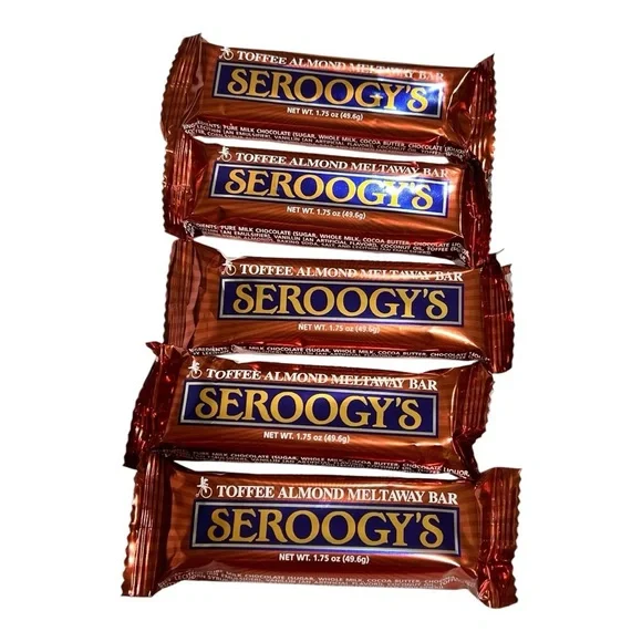Seroogy’s Chocolate Candy Bars 5 Pack TOFFEE ALMOND MELTAWAY NEW IYKYK 🍫🍫 - Picture 1 of 3